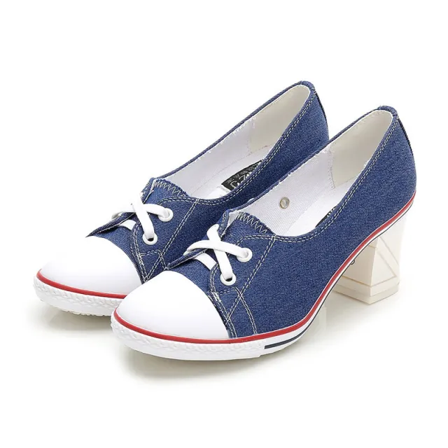New Korean Style Single Shoes Women Fashion Casual Canvas Shoes Women's Shoes High Heels A9A 35 - Shop at LoveMi