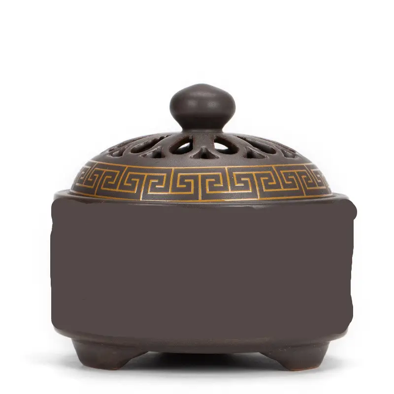 Ceramic Cloisonne Incense Burner, Backward Channel Enamel