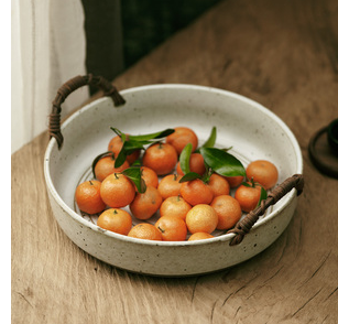 العب مع الأشياء - تصميم فواكه نيدلز، سلة، لحم مطهو، يخنة، وعاء كبير، فخار خشن، سلة يابانية، وعاء سلطة بأسلوب ياباني