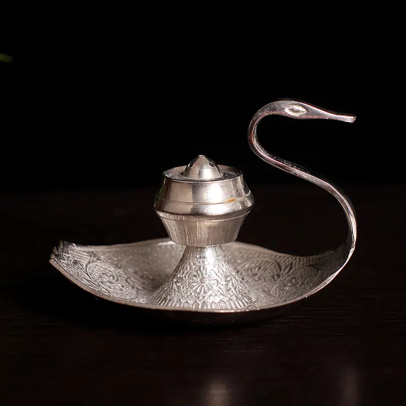 Handmade Silver Swan Copper Incense Holder Line