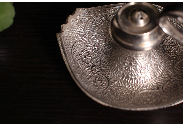 Handmade Silver Swan Copper Incense Holder Line Aroma Diffuser — foto 7
