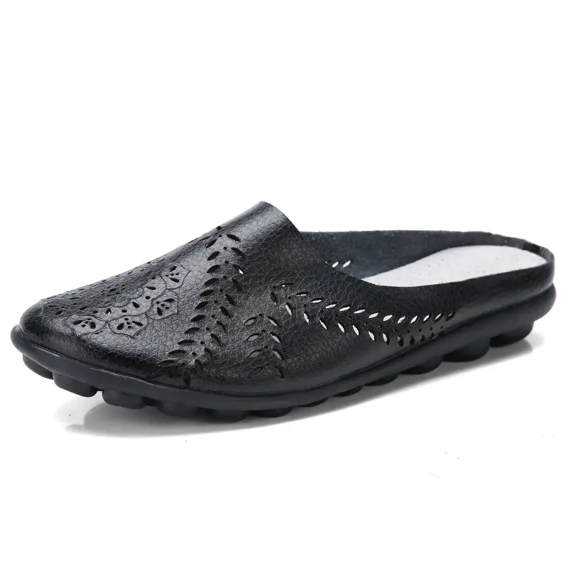 Summer New Slippers Mother Shoes Casual Low-Cut Flat Peas Women'S Shoes