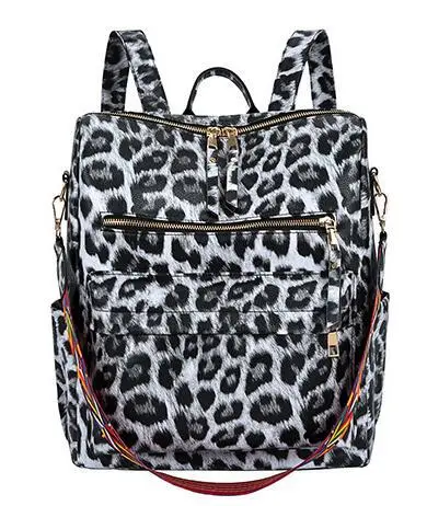 Backpack Large Capacity College Style Travel Leisure High School Large Fashion Shoulder Bag Gray - Shop at LoveMi