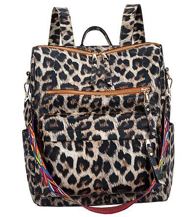 Backpack Large Capacity College Style Travel Leisure High School Large Fashion Shoulder Bag Brown - Shop at LoveMi