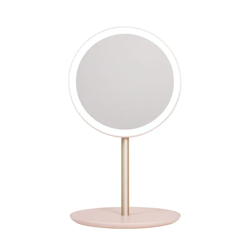 Muid Make-Up Mirror Net Red Portable Foldable Led Table Top Dressing Mirror With Light