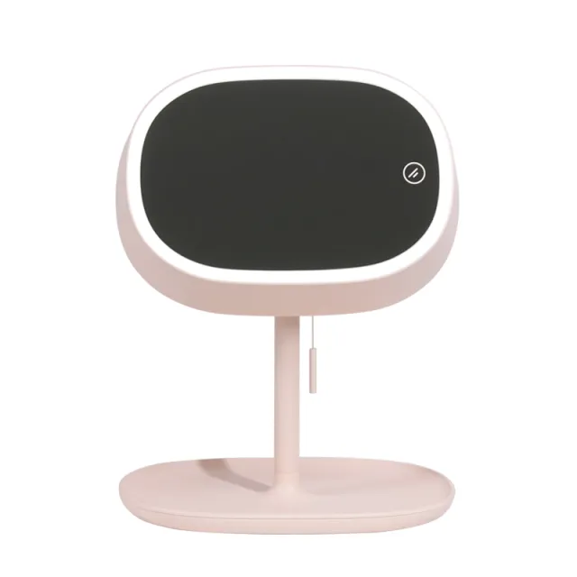 Muid Make Up Mirror Net Red Portable Foldable Led Table Top Dressing Mirror With Light Pink - Shop at LoveMi
