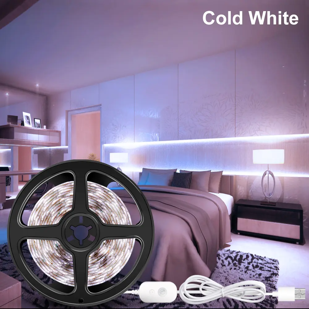 Led Light With Usb Human Body Intelligent Sensor Waterproof Light With Cabinet Wardrobe Soft Light Bar