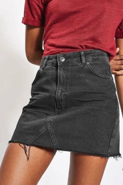 Summer Women's Casual Denim Short Skirt Black - Shop at LoveMi
