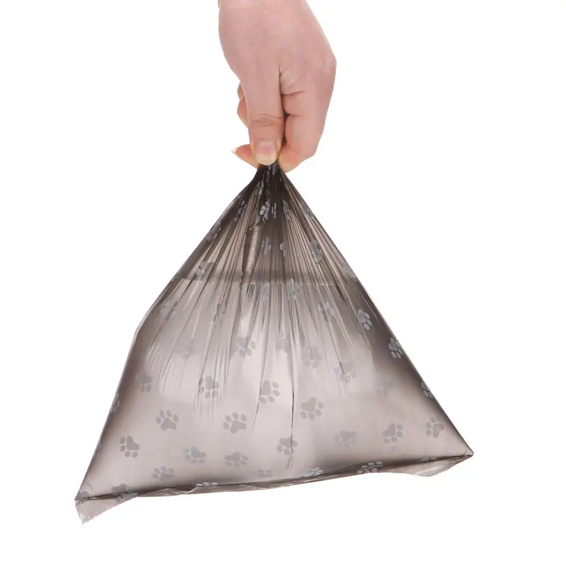 Pet Supplies Dog Cleaning Waste Garbage Bags Printed Footprints