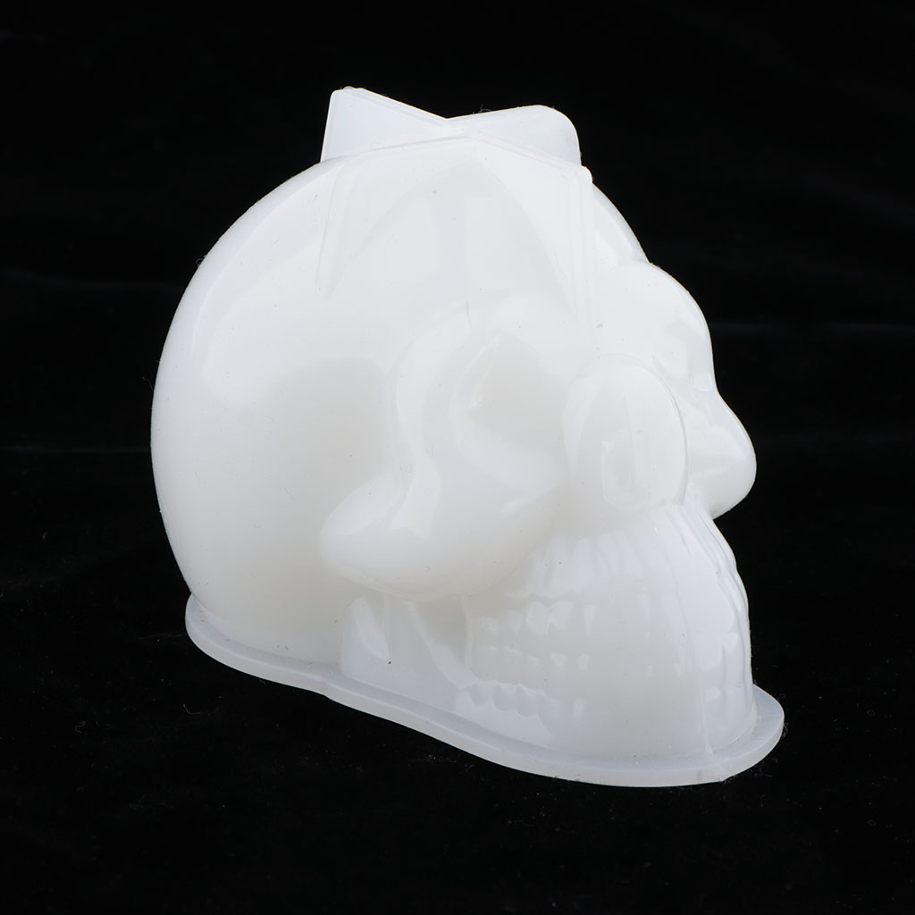 Diy Silicone Mold Non-Stick Fun Design Skull-Shaped Candle Soap Cake Mold Epoxy Resin Craft