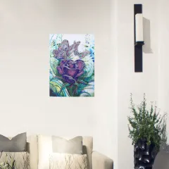 Special-Shaped Diamond New 5D Diamond Painting Purple Rose - Purple - View 1