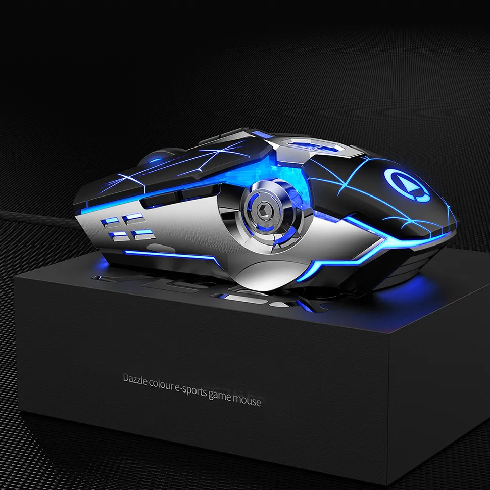 Gaming Mouse Wired Silent Gaming Mechanical Computer Desktop Notebook Office