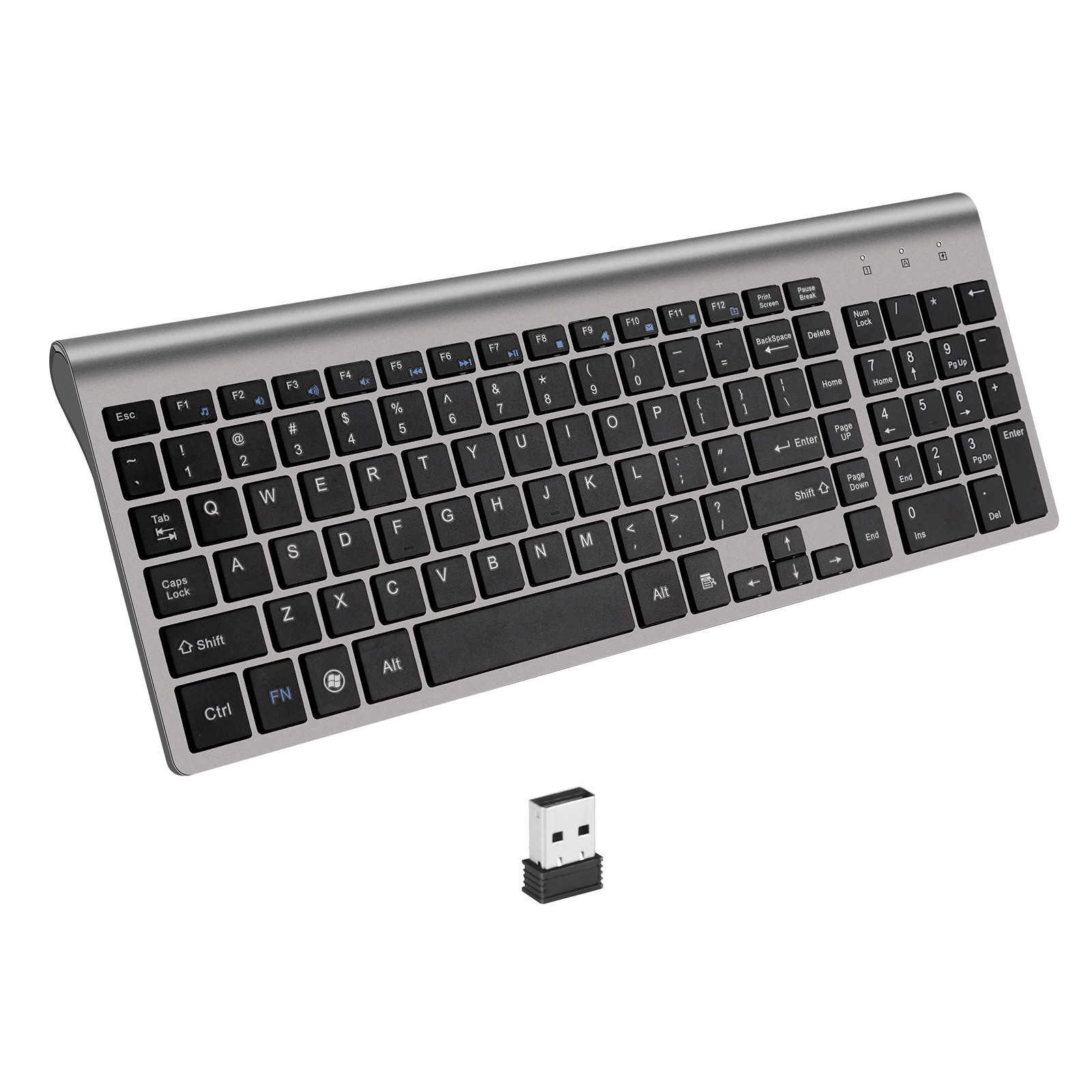 Title 2, Clavier Sans Fil USB Mini Silencieux pour Ordin...