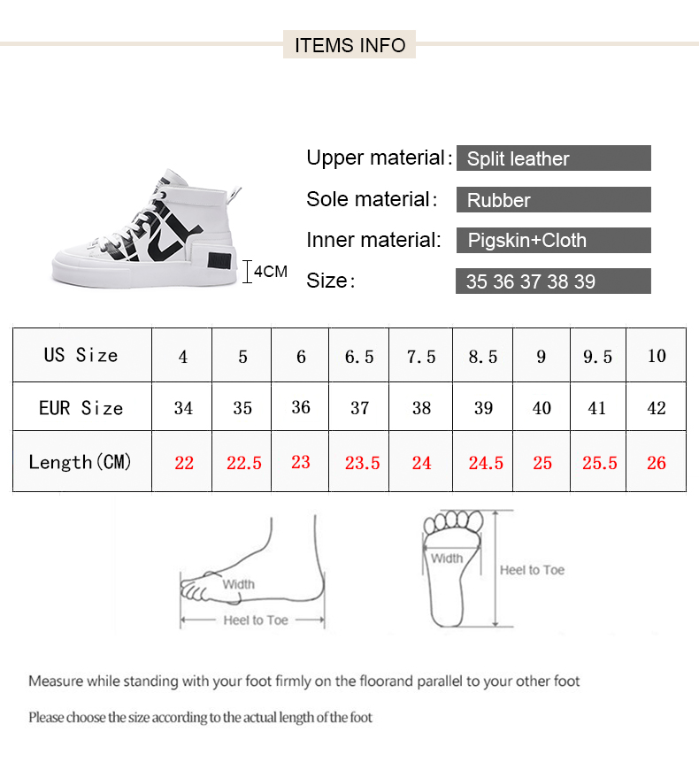 Title 1, High-top Tide Shoes Korean Casual Lace-up Print...