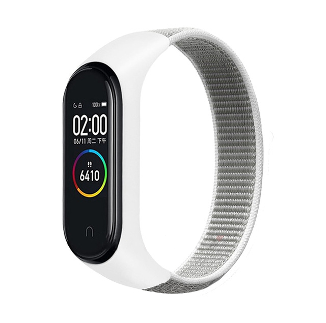 Suitable For Xiaomi Mi Band 5 Nylon Strap Loop Nylon Strap Velcro Nylon Strap Millet  Universal
