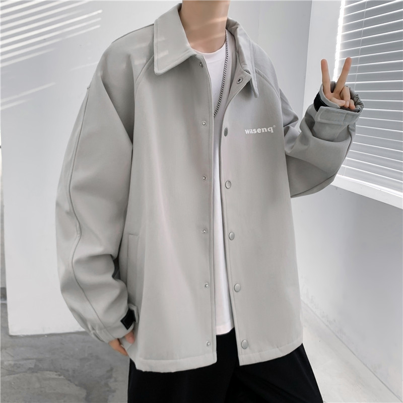Casual Jacket Men Stand Collar Loose Men's Jacket