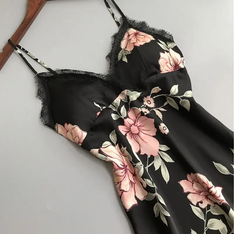Robe Underwear women's night dress lace sleepwear