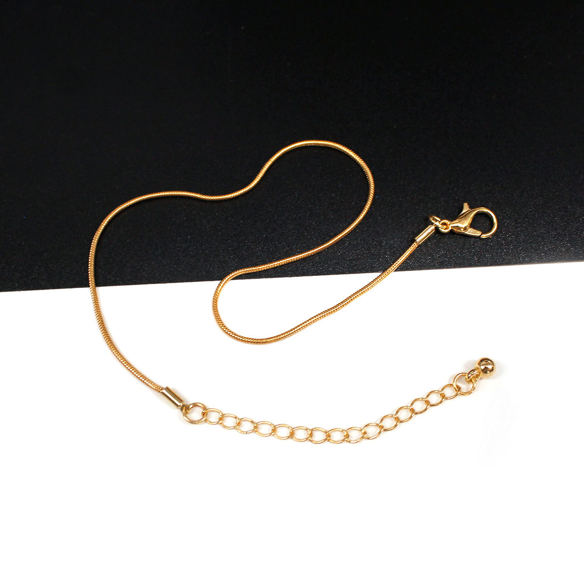 JIETHLING 25cm Rose Gold Color Stainless Steel Snake Chain Ankle Bracelet For Women Beach Jewelry Accessories Bracelet Cheville