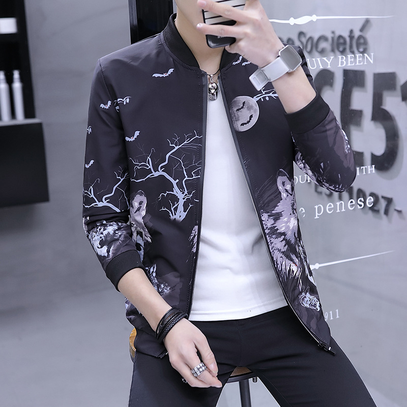 Men's Long-sleeved Stand-collar Suit Jacket