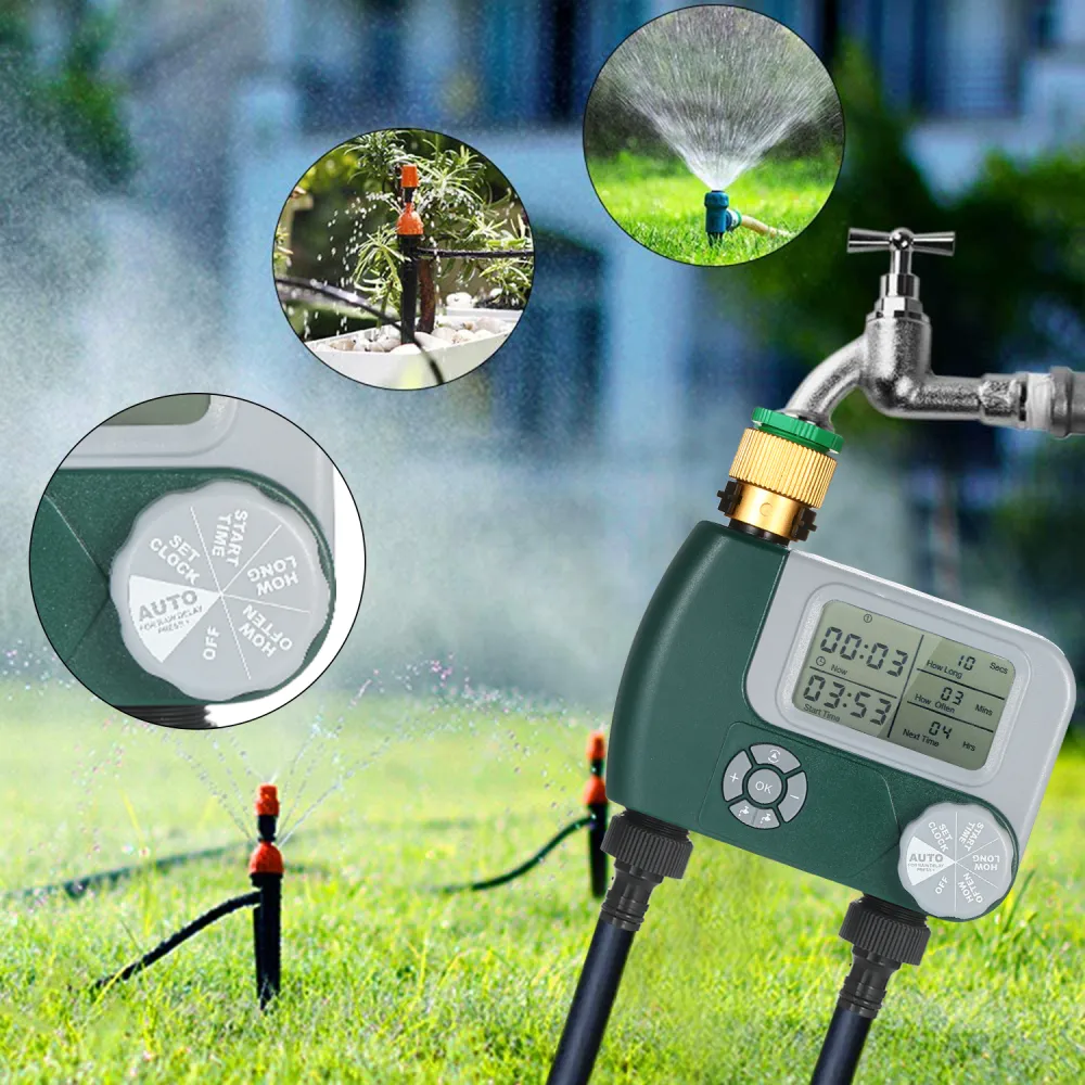 Programmable Digital Hose Faucet Timer Battery Operated Automatic Watering