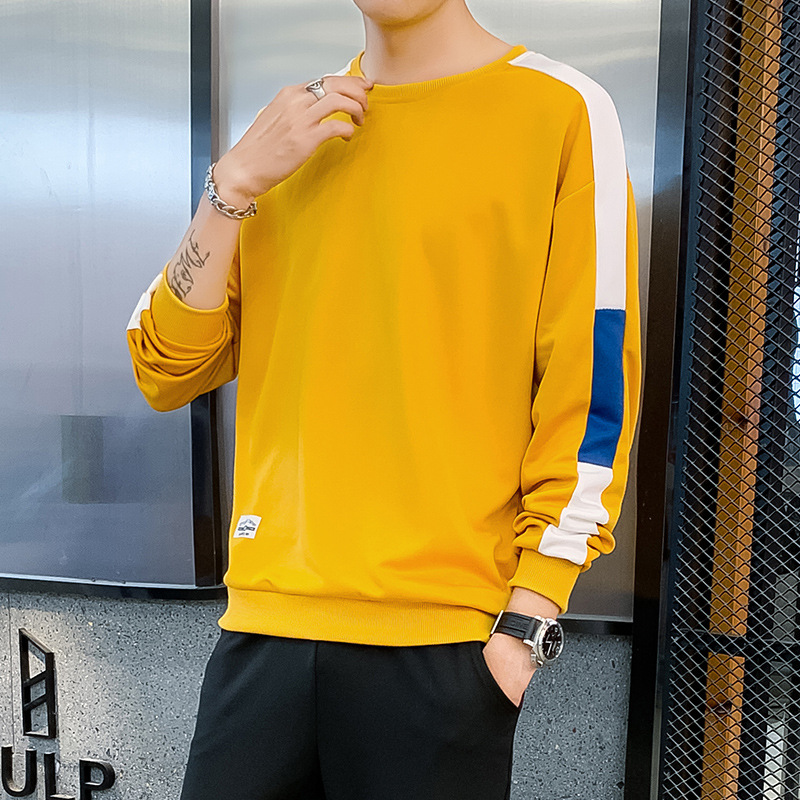 Sweatshirt Men's Round Neck Slim Long-sleeved T-shirt