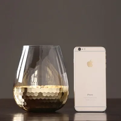 Honeycomb Glass Vase Transparent Style C - Shop at LoveMi