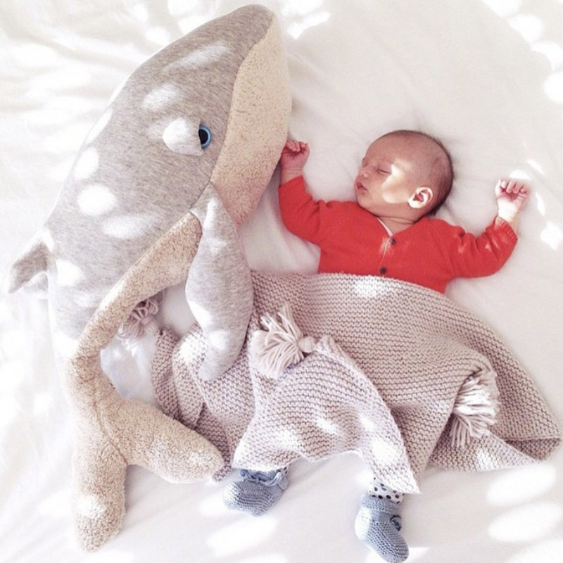 Whale Dolphin Pillow Super Soft Marine Animal Pillow Baby Toy