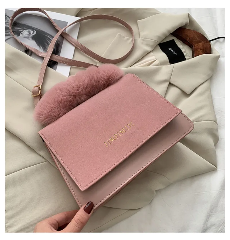 Fashion Net Celebrity All-match One-shoulder Messenger Portable Small Square Bag - Pink