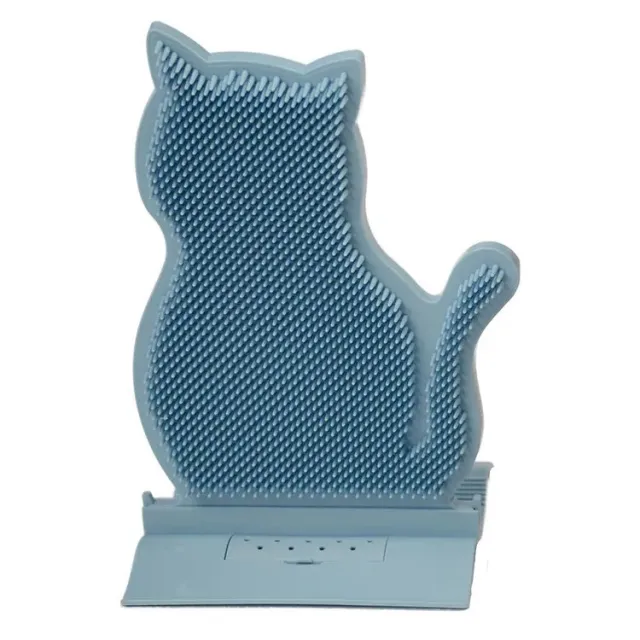 Cat Self Massage Brush Grooming Toy with Catnip Wall Corner Cat Self Groomer Shed Hair Removal Comb Cat Itching Brush Massage Blue - Shop at LoveMi