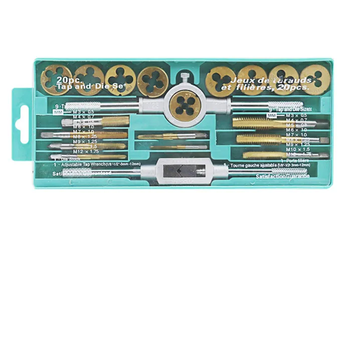 20-Piece Metric Tap and Die Set with Wrenches and Storage Case, M3 to M12 - detail photo 5