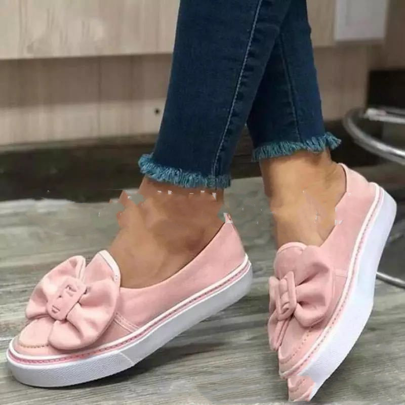 Round Toe Canvas Japanese Women'S Casual Shoes
