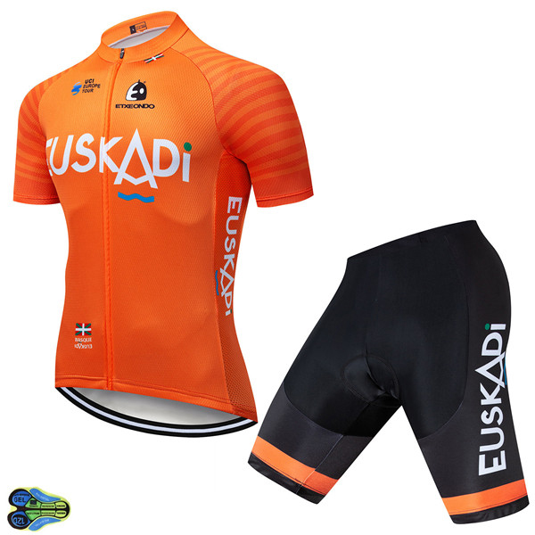 Orange Short Sleeve 12D Cycling Jersey Summer Sports Suit — foto 5