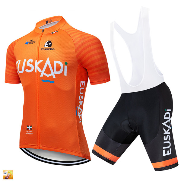 Orange Short Sleeve 12D Cycling Jersey Summer Sports Suit — foto 6