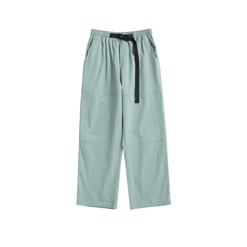 Candy Color Personalized Tailoring Collage Solid Color Straight Casual Trousers