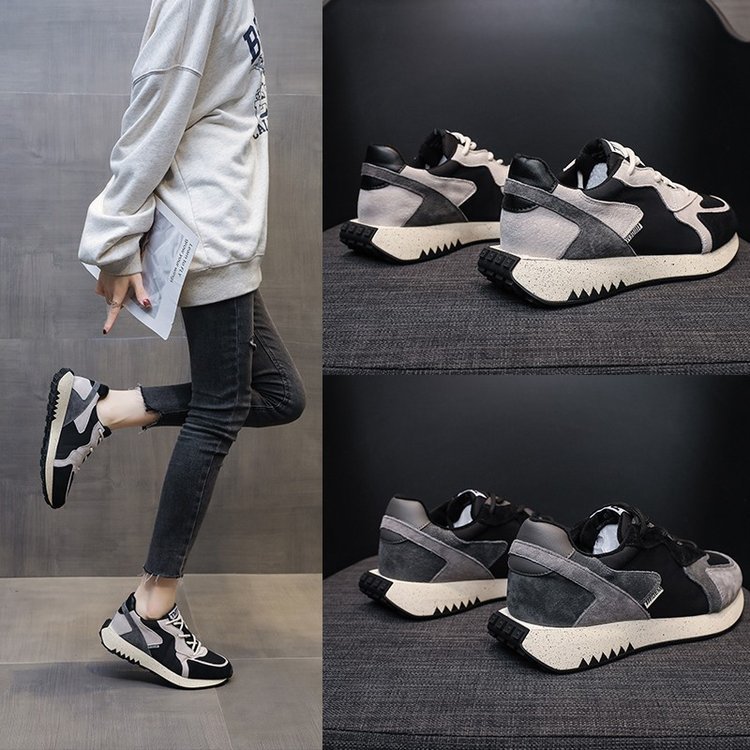 Women's Show Foot Small Platform Casual Shoes Forrest Gump Shoes