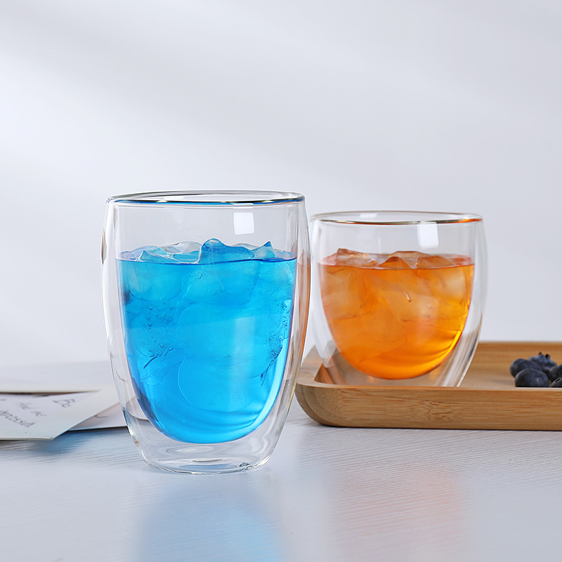 Heat-Resistant Transparent Double-Layer Coffee Cup