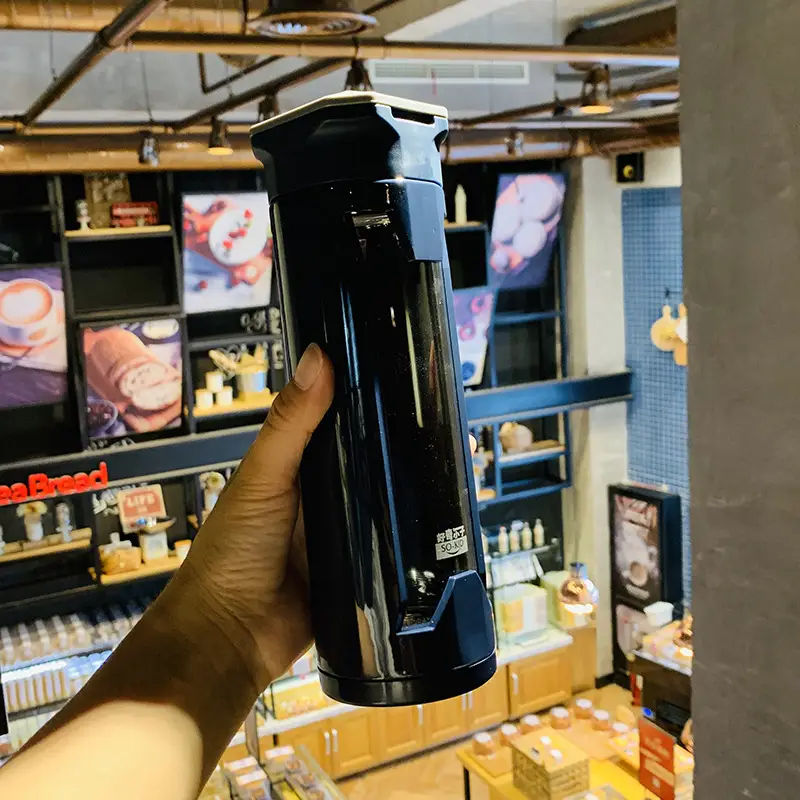 Simple Double-Layer Anti-Drop Plastic Glass Cup
