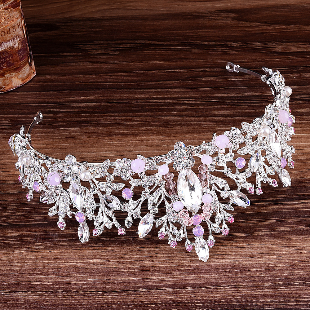 Crystal Handmade Beaded Bridal Crown Headband