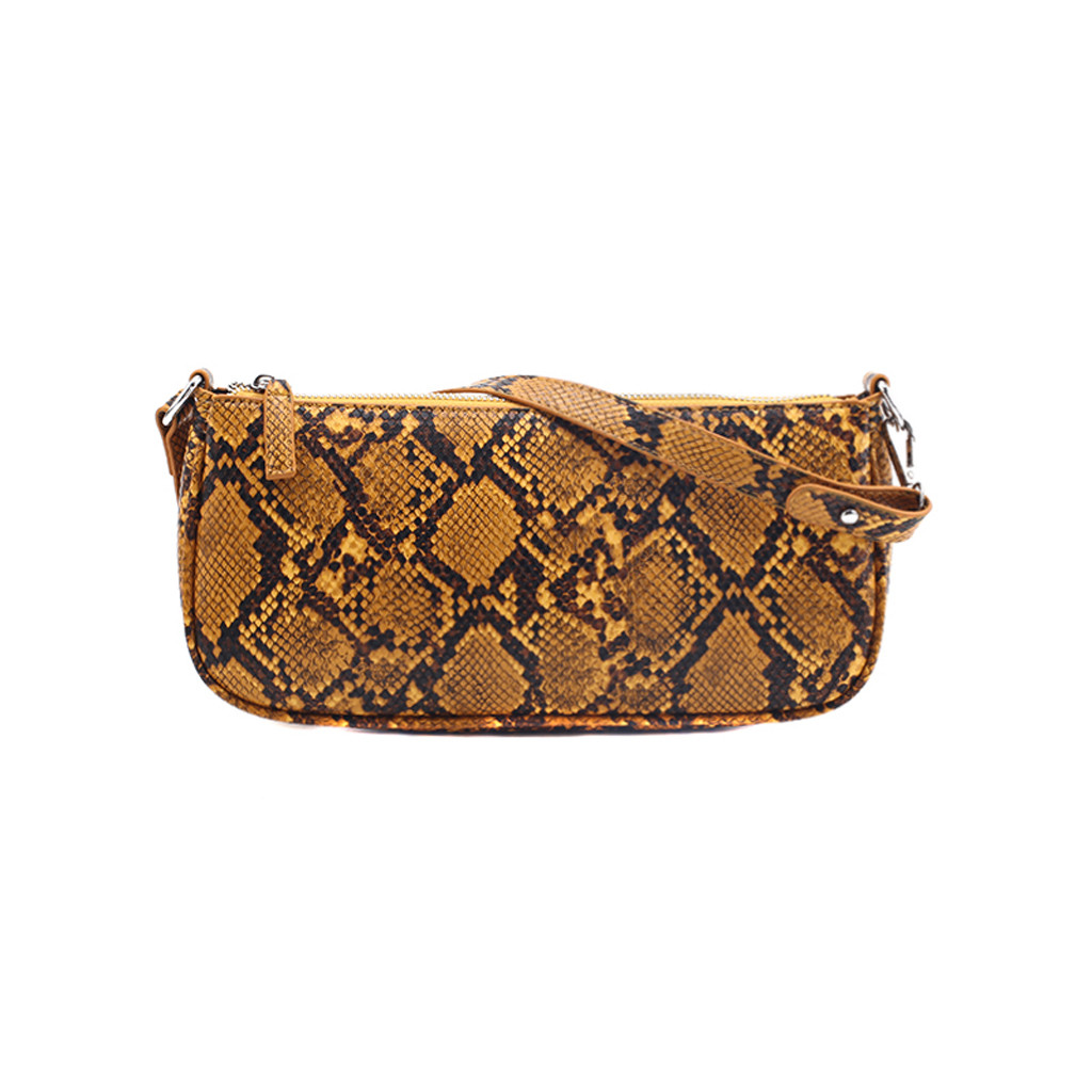 Title 1, Snake print female bag baguette