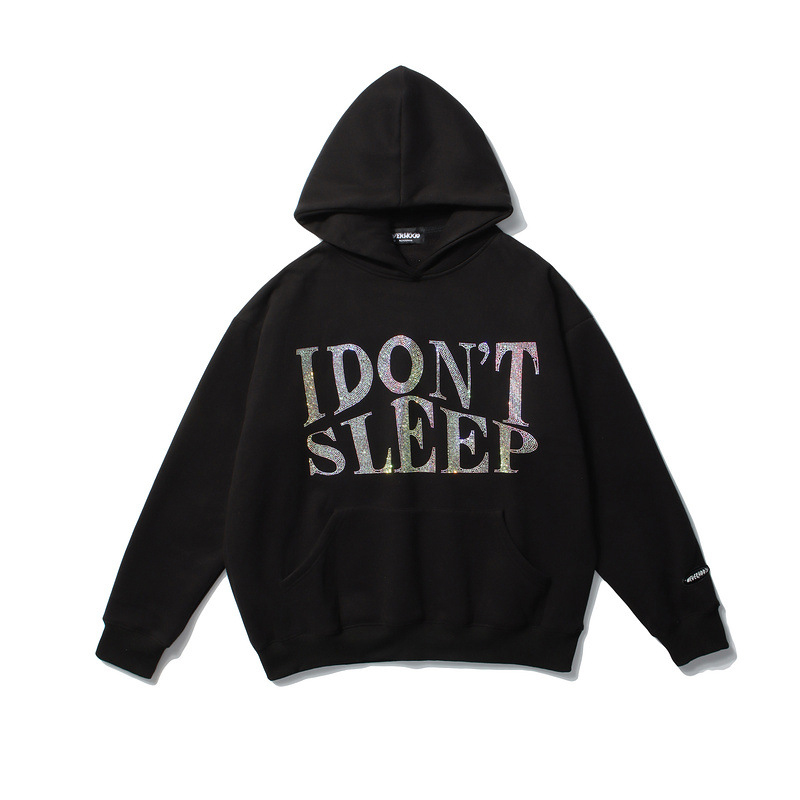 Title 6, Hip Hop Rhinestone Hoodie losse trendy heren- e...