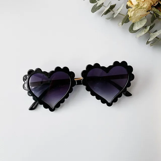 Fashion Cute Heart shaped Children's Glasses Black - Shop at LoveMi