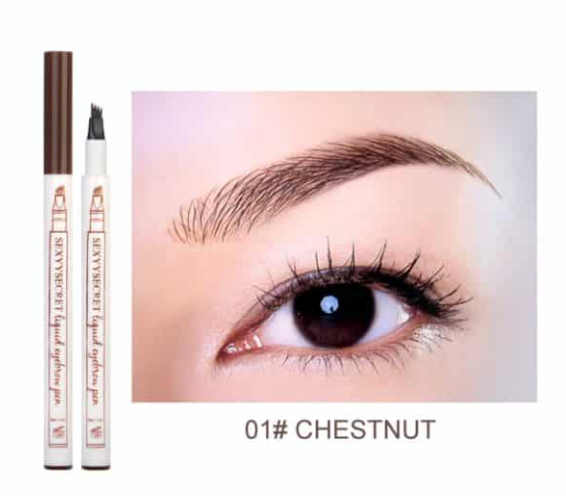Four head Engraving Eyebrow Liquid Eyebrow Pencil Maroon - Shop at LoveMi