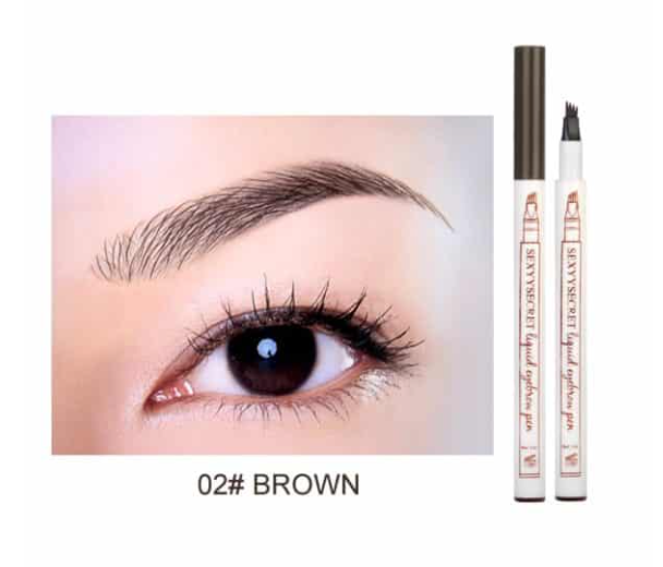 Four head Engraving Eyebrow Liquid Eyebrow Pencil Brown - Shop at LoveMi