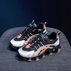 Korean Fashion Female Student Sports Shoes Increase Street Shooting Casual Shoes Women - Orange - View 1