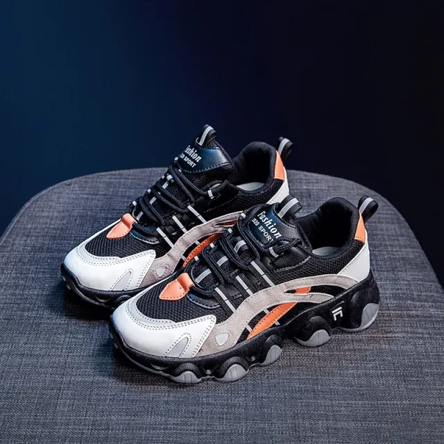 Korean Fashion Female Student Sports Shoes Increase Street Shooting Casual Shoes Women Orange - Shop at LoveMi