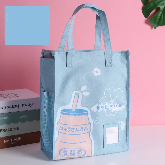 Primary School Students Carry Bag And Book Bag Make up Study Bag Blue - Shop at LoveMi