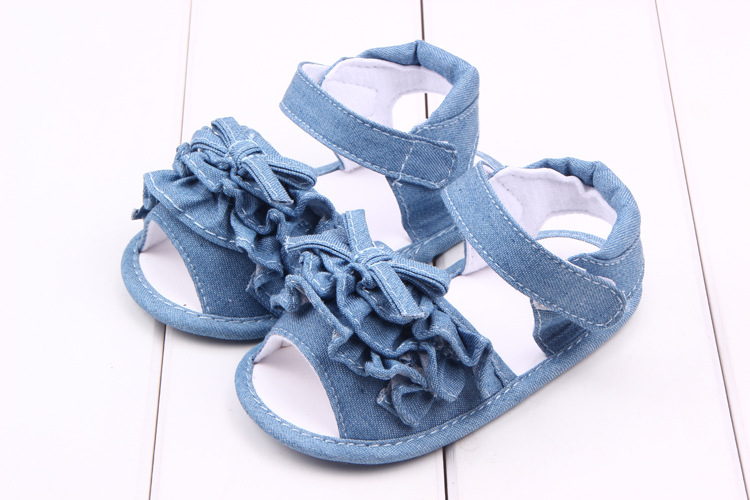 Title 2, Été nouveau Style Denim Bowknot bébé sandales c...