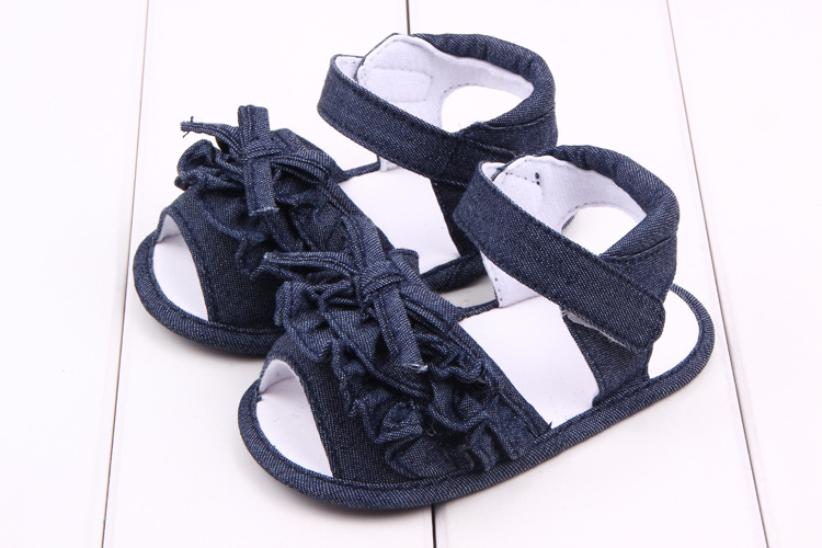 Title 3, Été nouveau Style Denim Bowknot bébé sandales c...