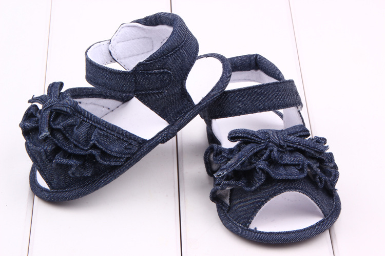 Title 4, Été nouveau Style Denim Bowknot bébé sandales c...