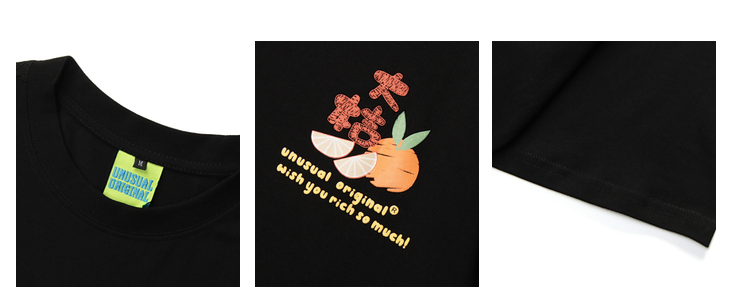 Wukong Has Stock Street Fun Printing Short-Sleeved T-Shirt Men'S Tide Brand Ins Harajuku Style Loose Casual All-Match T-Shirt